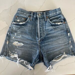 agolde denim shorts